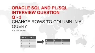 Oracle sql Interview Question : How to change rows to column