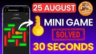 25 AUGUST Mini Game Hamster Kombat | Hamster Kombat Key | Mini Game Puzzle (Solved 100%)