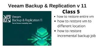 Veeam Backup & Replication v11 - How to perform Full VM recovery step by step 2021