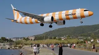 Low Landings & Jet Blasts at Skiathos Airport Summer 2024