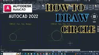 How to Draw a Circle in AutoCAD 2022 | AutoCAD Tutorial for beginners #autocadtutorial