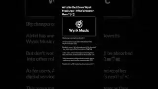 Airtel to Shut Down Wynk Music App—What’s Next for Users?