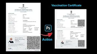 How To Make Covid Vaccine Certificate Card  | Full Video | Download Action