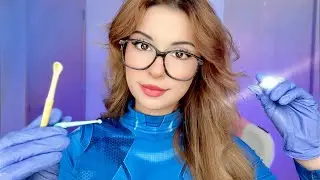 ASMR ALIEN Full Body Exam Roleplay DETAILED Medical 👽 Cranial Orbital Sci-Fi Ear & Eye Examination