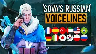 SOVA'S RUSSIAN VOICELINES IN DIFFERENT LANGUAGES | VALORANT