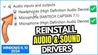 How to Reinstall Audio & Sound Drivers in Windows 11,10 in 2024 🔊Easy & Quick Tips