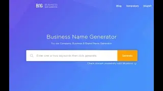 Generate 100s of business names with logos in seconds (namelix)