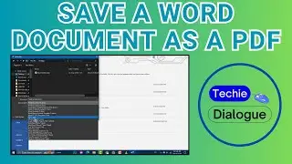 How to Save a Word Document as a PDF