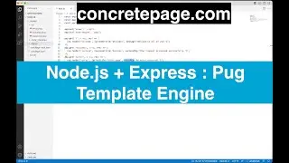 Node.js + Express : Pug Template Engine