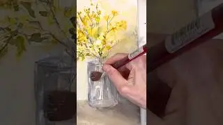 Paint semi- abstract watercolor flowers with confidence !