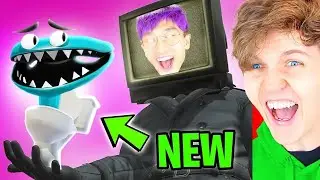 RAINBOW FRIENDS Become SKIBIDI TOILET!? (FUNNY ANIMATION! *LANKYBOX REACTION!*)