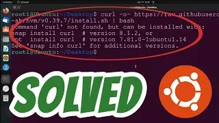 Command 'curl' not found SOLVED in Ubuntu Linux