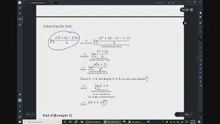 Limits Video E: Limits of Difference Quotients