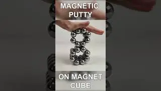 Magnetic Putty on Magnet Cube