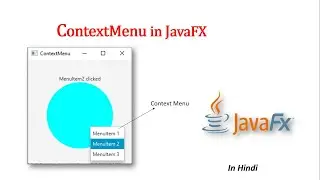 JavaFX Tutorial | ContextMenu in JavaFX