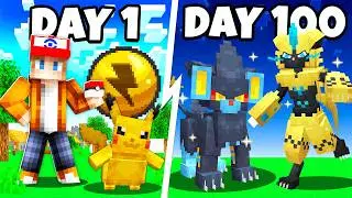 I Spent 100 Days as a ELECTRIC TRAINER in Minecraft Pokémon Against my Rival! (Duos Cobblemon)