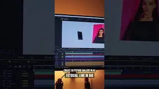 Camera Fly Trough Picture Animation in After Effects Tutorial 