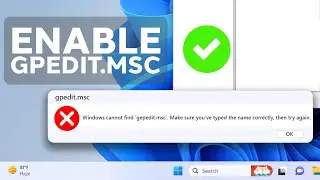 Enable gpedit.msc in Windows 11 using DISM Command