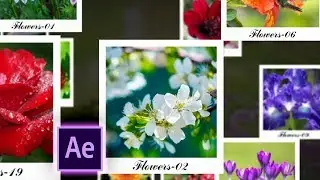 3D Picture Gallery Slideshow | After Effects 3D Slideshow