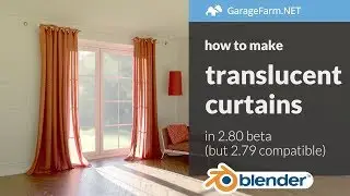 How to make realistic translucent curtains in Blender (shading nodes)