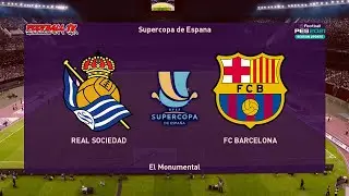 Real Sociedad vs Barcelona | Supercopa de Espana 2021 | PES 2021 Gameplay PC