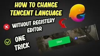 How To Change Tencent Gaming Buddy language After New || Without Registry Editor 2021.