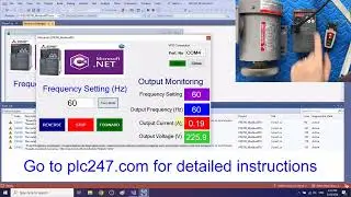 Mitsubishi FR-E700 & Visual Studio C# "Modbus RTU"