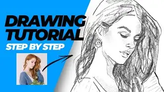 DRAWING TUTORIAL - Step by Step (How I sketch from a reference photo)