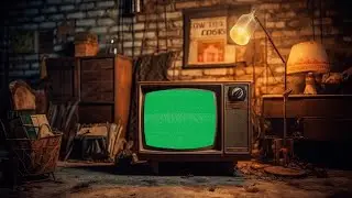 Old Retro TV Green Screen | 4K | Vintage | Global Kreators