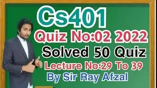 Cs401 quiz 2 2022||Cs401 quiz 2||Cs401 quiz 2 solution 2022|Cs401 final term preparation 2022||Cs401