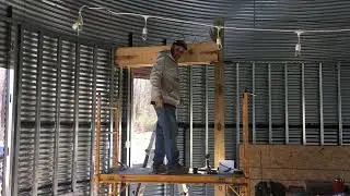 Grain bin Build  * Support beams and floor joists for second floor E16