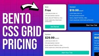 CSS Bento Grid Pricing Section | jQuery & CSS Responsive Pricing Card