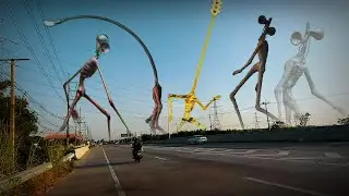 Siren Head Clay/Siren Head Long Neck Light Head /Long Leg Siren Head / Siren Head Horror SKunx White