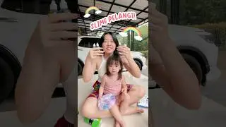 yuka-chan bikin slime pelangi! 