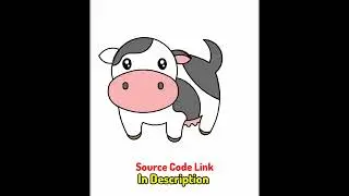 Cute Cow Art Using Python Turtle || It took me four hour #python #independenceday