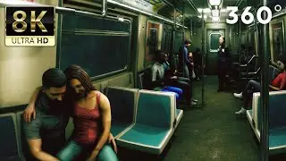 8K VR 360° VIDEO | UE4 - City subway train