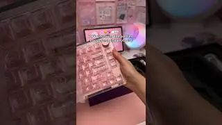 Transparent pink keyboard ASMR 😍 penly digital planner | Samsung galaxy tab S9 | digital planning