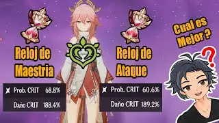 Yae Miko Aggravate con Reloj de Ataque o Maestria Elemental | Yae con Dendro | GENSHIN IMPACT 3.2