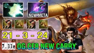 New Meta OG.Ceb [Monkey King] Hard Carry Perspective - Mjollnir + Arcane Blink Insane Combo 7.33E