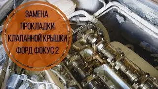 Замена прокладки клапанной крышки Форд Фокус 2. Масло в колодцах.