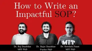 How to write an impactful SOP? By MIT, Purdue PhDs