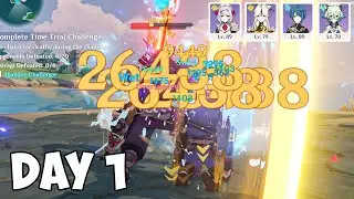 PHANTOM FLOW DAY 1 Genshin Impact Event SHODEN and OKUDEN mode _ Noelle, Ningguang, Xingqiu, Sucrose