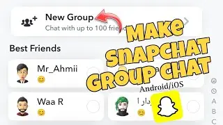 How to Make a group chat on Snapchat on Android/iOS || Snapchat par group chat Kase kare