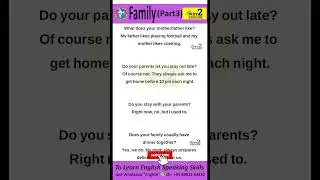 Family part 3 | About Family | Family Details | how to tell family Details in English | Way2English