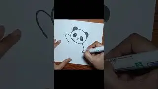 panda Drawing #youtubeshorts #shots