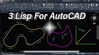 3 Lisp For AutoCAD Auto Dim, Radius Lisp and Bearing Distance Lisp