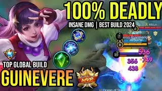 GUINEVERE BEST BUILD 2024 | TOP GLOBAL GUINEVERE GAMEPLAY | MOBILE LEGENDS✓