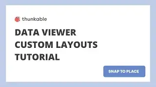 Data Viewer Custom Layouts Tutorial [Snap to Place]
