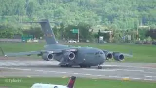 USAF Boeing C-17A Globemaster III Takeoff 30L | 07-7183 | Minneapolis International