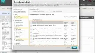 How to Create a Random Block of Test Questions